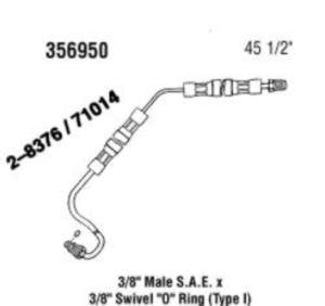 Power Steering Gates 356950 Hose Assembly Pressure Line