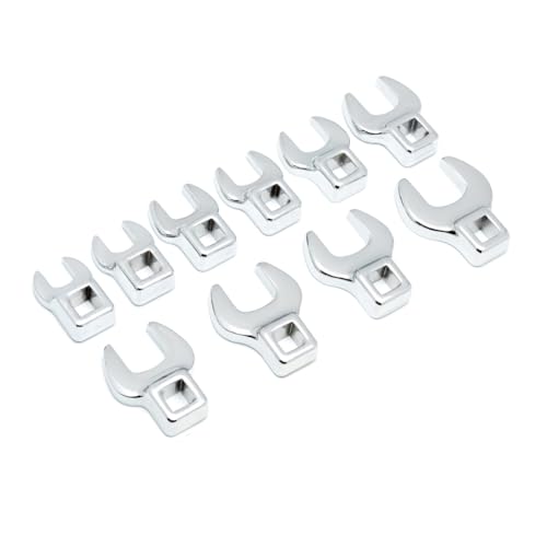 3/8" Drive GEARWRENCH 10 Pc. Crowfoot Wrench Set, Metric - 81909