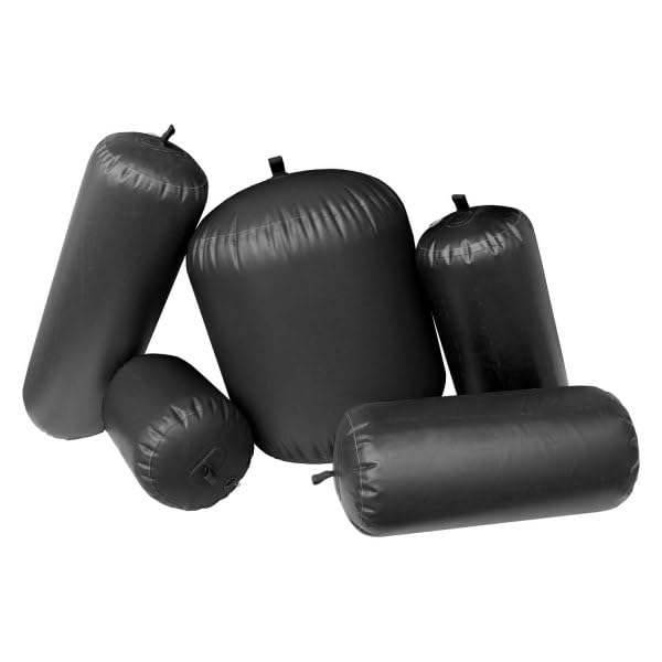 Inflatable Super Duty Yacht Fenders, Black (36" D x 48" L)