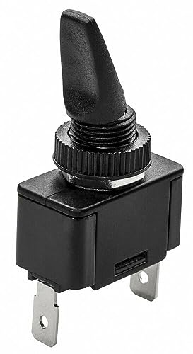 Black Whitecap S8077C Toggle Switch [mom. On/off]