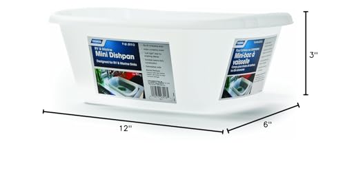 Mini Dish Wash Pan Camco RV and Marine | Helps Conserve Water | Holds 9-Quarts | (43516)