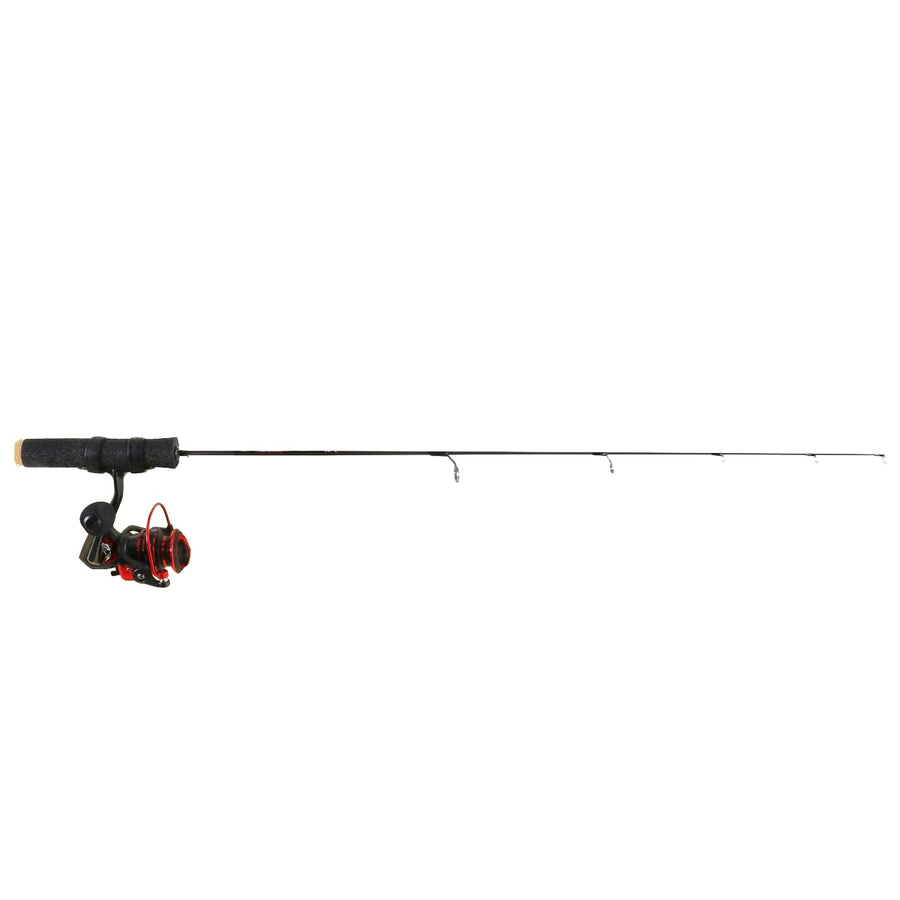 28” CLAM Outdoors Katana Ice Fishing Combo – Lightweight 30T Graphite Rod & Smooth 6+1 BB Reel with SF Drag for Ultimate Sensitivity & Cold-Weather Performance