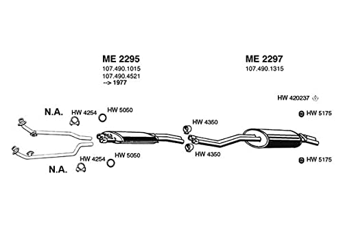 Rear ANSA (ME2297) Muffler
