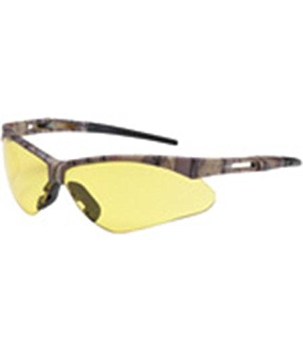 Anser Semi-Rimless 250-AN-10122 Safety Glasses with Camouflage Frame, Amber Lens and Anti-Scratch Coating