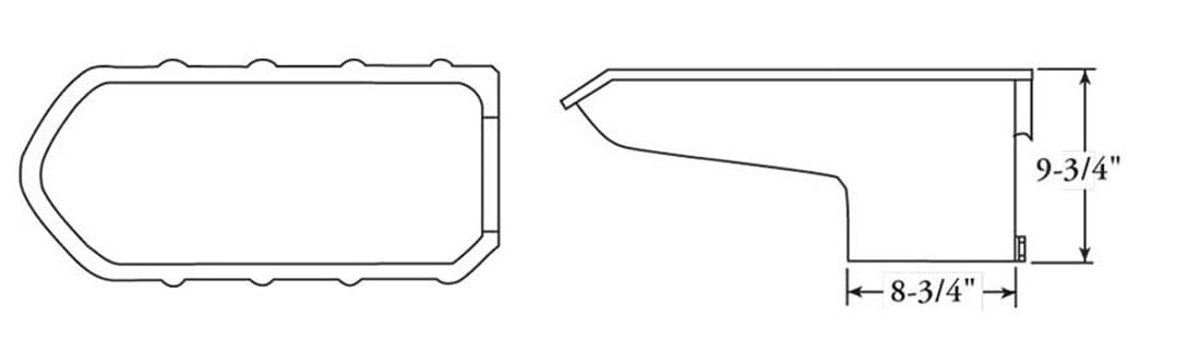9.75" Moroso Oil Pan for Pontiac 301-455 Engines