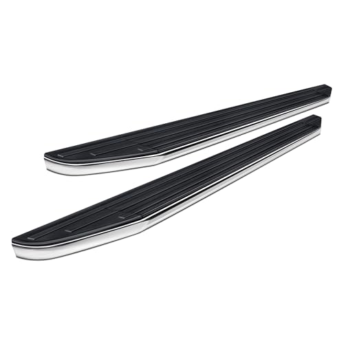 Premium Black Horse Running Boards Compatible with 2024-2026 Toyota Tacoma-PR-T869 Black