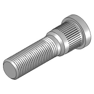 Wheel Lug Stud Lippert 121803: 1/2"-20 Unf X 1.98", 0.0617" Knurl