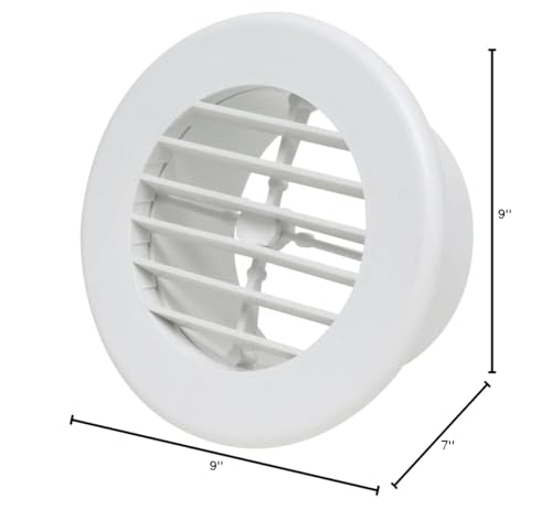 A10-3345VP Valterra Rotating Heating and A/C Register,White