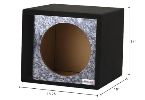 Atrend 10SVR-Reaper Black Skull Pattern GFX Series Single Vented 10" Subwoofer Enclosure