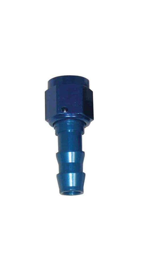 Straight Fitting -6 Swivel to 3/8 Hose Barb, Aluminum