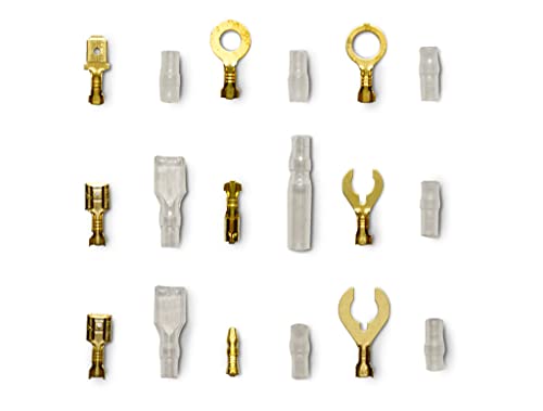 A2032 PerTronix Wire Terminal Kit Brass Open Barrel with covers (326pcs)