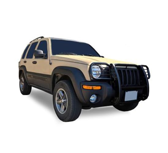 Bumper Guard Black Horse Grille brush Modular Black Compatible with 2002-2007 Jeep Liberty-17EH26MA