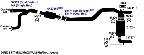 Exhaust Tail Pipe AP Exhaust Products 34741