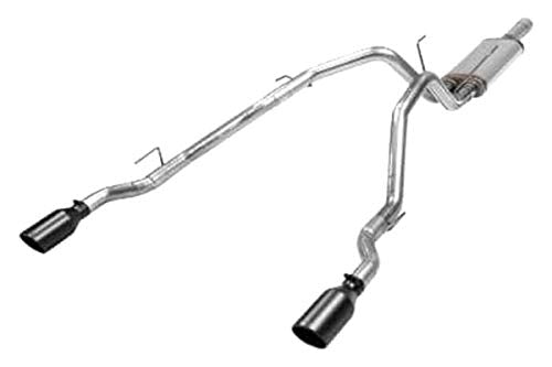 Flowmaster FlowFX 717860 Cat-Back Exhaust Kit Dual 2.5 Inch 409 Stainless Steel Tailpipes 4.5 Inch Black Ceramic 304 Stainless Steel Tips Compatible with 2009-2024 Classic Body Ram 1500 5.7L Hemi