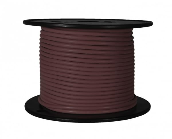 Battery Doctor WirthCo 81100 Plastic Primary 16 Gauge Wire Single Conductor - 100', Brown
