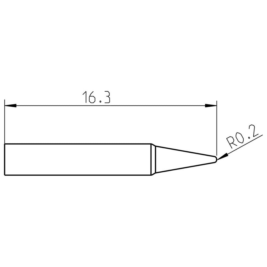 Welding Tool RTP 004 C Ms Tip Conical 0.4