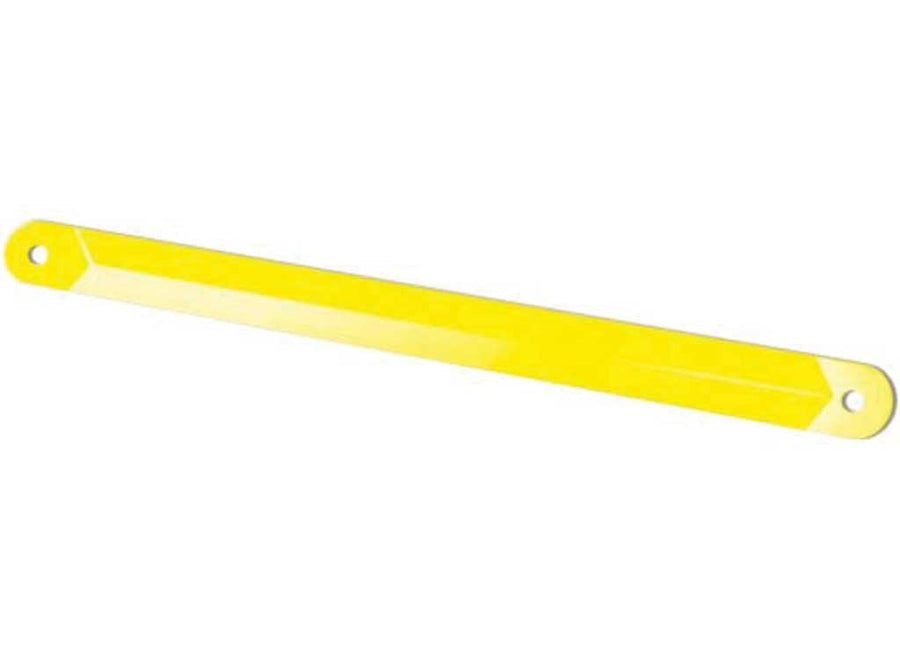 Replacement Lippert Support Arm for RV Power Stabilizer Jacks, 19.3" Long, 1-1/2" Wide, Powder-Coated Yellow Heavy-Gauge Steel, Mounting Hardware Not Included - 1134122