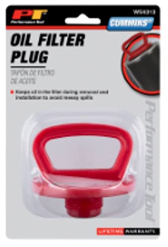 Cummins Performance Tool W54313 Oil Filter Plug for Easy Oil Changes and Maintenance