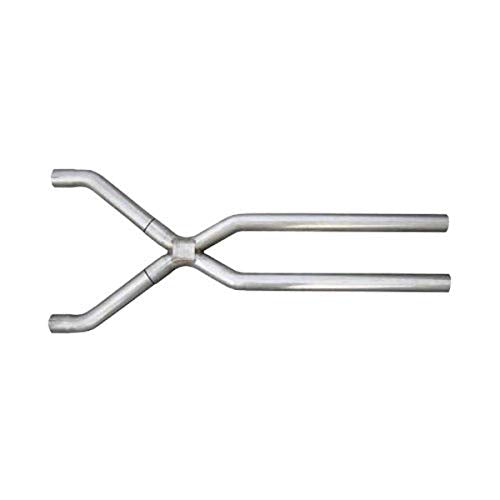 Pypes Exhaust 2-1/2" Diameter XVF10 Narrow Lower Legs Universal X-Pipe 409 Stainless Steel