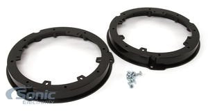 Metra Rear 6.5-Inch Speaker Wire Wall Plate (Speaker Wall Plate) 1 Pair - Black