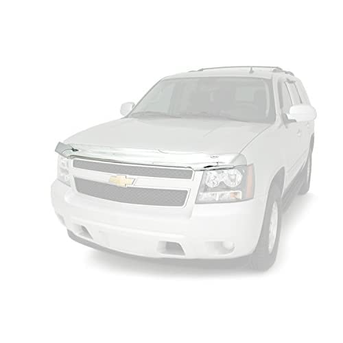 Chrome Hood Shield / Protector Auto Ventshade [AVS] | Fits 2015 - 2020 Ford F-150 (Excludes Raptor) | Medium Profile Bug Deflector - 1 pc., Chrome | 680941