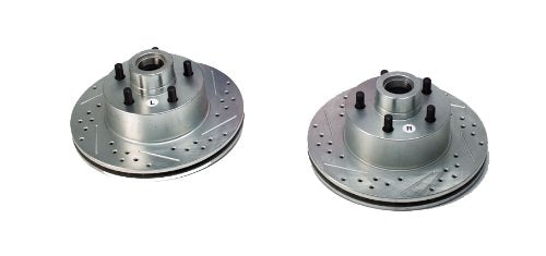 Sport Rotors BAER Slotted Drilled Zinc Plated Front Brake Rotor Set - Pair 05547-020