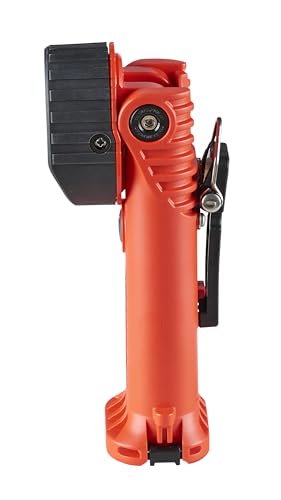 Streamlight Survivor Pivot 325-Lumen Right Angle Articulating Dual Beam Flashlight with Clip, Alkaline Batteries and Orange