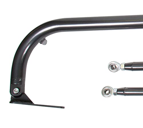 NRG Innovations 49-Inch Harness Bar, Universal Roll Bar for Racing Seats & 4/5/6 Point Harness, Midsize Vehicle Fit, Titanium, NRG-HBR-002TI