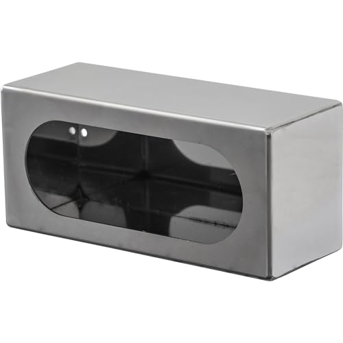 LB383SST Buyers Products Single Oval Light Box, Stainless Steel, 6-Inch DOT Light Mount, 3 x 8 x 3 in, Truck, Trailer & Snow Plow Lighting
