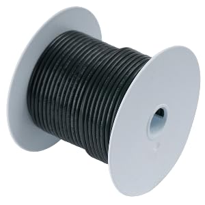 BLACK #6 TINNED COPPER 100'