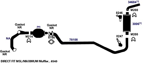 Exhaust Muffler AP Exhaust Products 3006