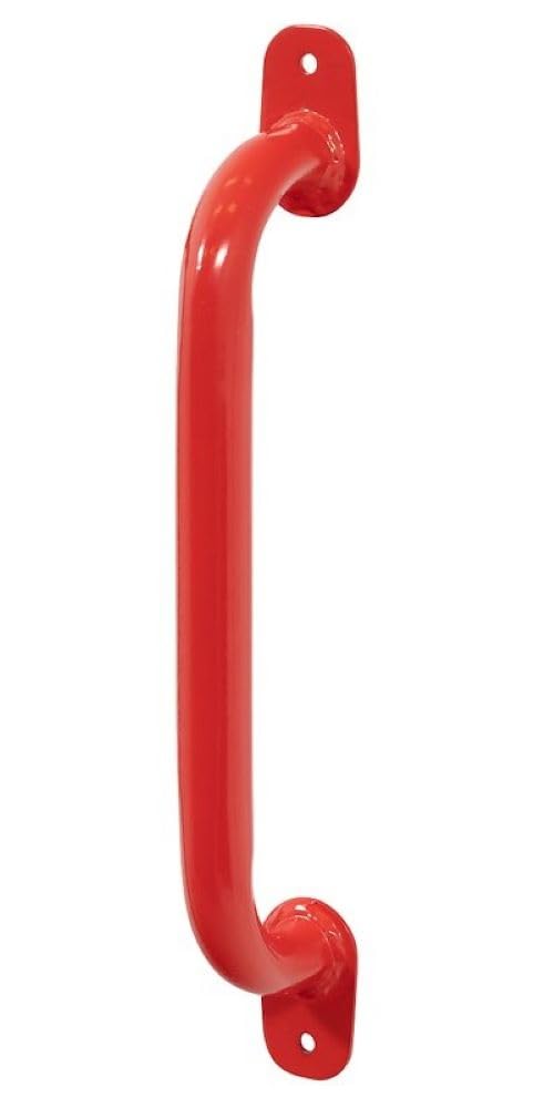 SMALL VAN GRAB HANDLE WEATHER GUARD 9894-7-01, Powder Coated; Red; Steel; 14.4 Inch; Sliding Door Side B-Pillar/ Bulkhead; Single; With Mounting Hardware