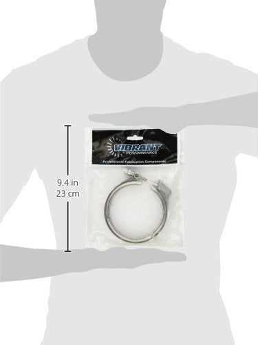 Vibrant 1492C Performance Stainless Steel Quick Release V-Band Clamp, 3-1/2"