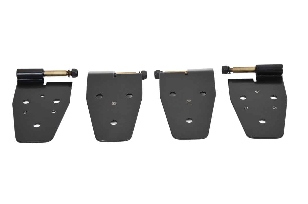 Black Powder Coated Kentrol 50441 Stainless Steel Door Hinge Set