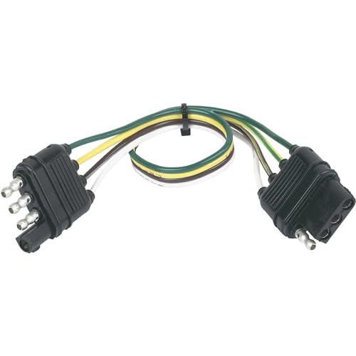 12in Hopkins Towing Solutions Trailer Light 4-Wire Flat Extension, Model# 48145