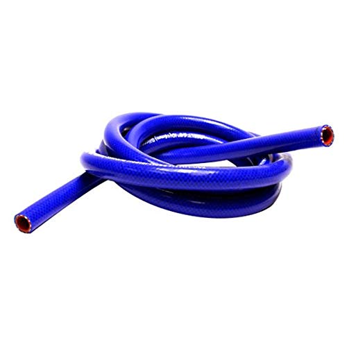 HPS 10' Length HTSVH6-BLUEx Blue High Temperature Silicone Vacuum Tubing Hose (60 psi Maxium Pressure, 1/4" ID)