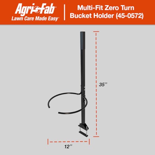 45-0572 Agri-Fab Zero Turn Riding Lawn Mower Accessory Handle/Bucket Bracket; 5 Gallon Bucket Holder (Black)