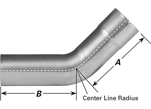 45 Degree Elbow, AP Exhaust (10731) Aluminized Steel