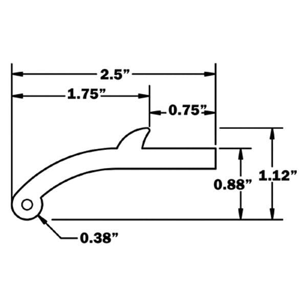 Flexy Flares Pacer Performance 52-191 Black 1-3/4" x 58" Heavy Duty Reinforced Rubber Fender Extension Kit - 2 Piece