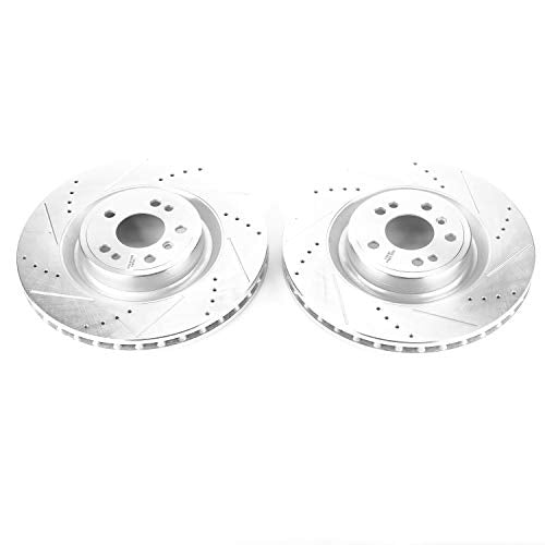 Power Stop Front EBR1463XPR Performance Drilled, Slotted & Plated Brake Rotor Pair