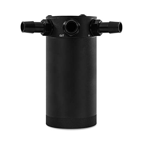 Mishimoto XL Compact Baffled Oil Catch Can, MMBCC-CBTHR-XLBK 3-Port