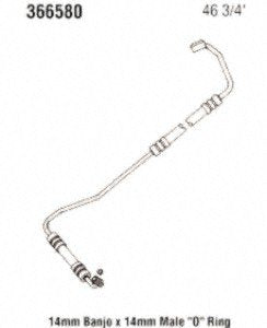 Power Steering Gates 366580 Hose Assembly Pressure Line