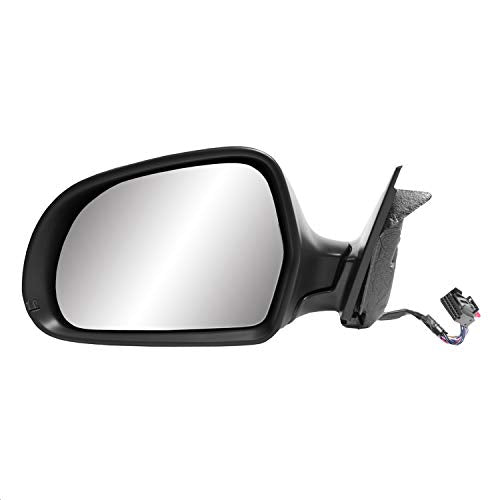 AUDI A3 Driver Side Mirror, 5DR, USA (textured black w/PTM cover, w/turn signal, power folding), w/o dimming, L, HP