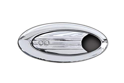 Elliptical Bezel Door Handles - Lokar Performance Products Ribbed