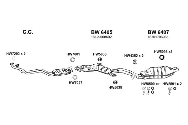 HW5096 Ansa - Exhaust Hanger