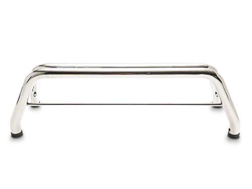 CLASSIC Black Horse Roll Bar w/40in LED Light Bar Stainless Steel Compatible with 00-10 Ram 2500/3500|01-24 Silverado 2500/3500 HD|00-24 Ford F-150|17-24 Titan|01-24 Sierra 1500/2500/3500|07-24 Tundra
