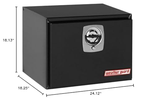 Underbed WEATHER GUARD Tool Box (524502, Steel, Black