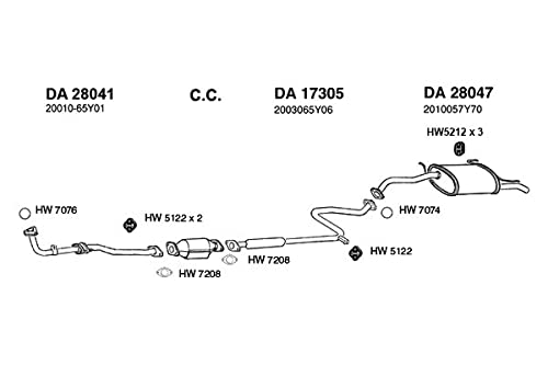 HW7076 Ansa - Exhaust Pipe Flange Gasket