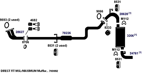 Muffler AP Exhaust 3206
