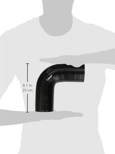 4 Ply Vibrant Performance 2742 Black 90 Degree Elbow